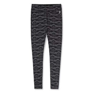 Smartwool Merino 250 Baselayer Pattern Bottom Women's in Black Mountain Fairisle